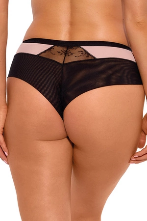 Gaia 1274B Frida Majtki brazyliany, czarno-różowy