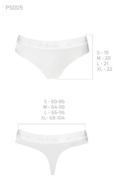 Passion PS005 Majtki stringi, white