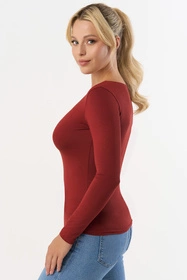 Babell Manati dł.r. Bluzka klasyczna, marsala