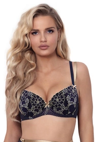 Axami V-9421 Biustonosz push-up, granatowy