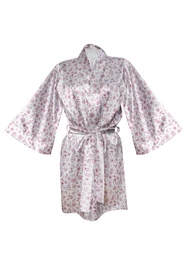 Dkaren DK-P-013 Nocna peniuar, ecru-wzór