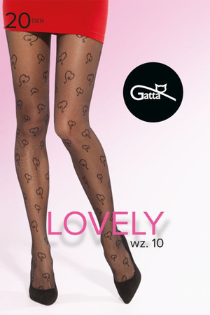 Gatta Lovely 10 20 DEN Wyr�b po�czoszniczy rajstopy, nero
