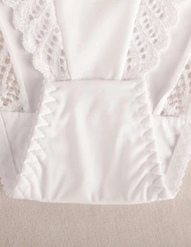 Wol-Bar Abra Majtki figi, biały