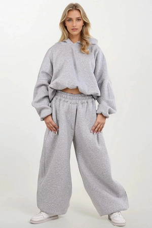Dkaren DK-K-B27 Komplet bluza+spodnie, szary