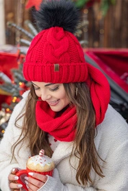 Vivisence 7014 Nakrycie głowy czapka, czerwony