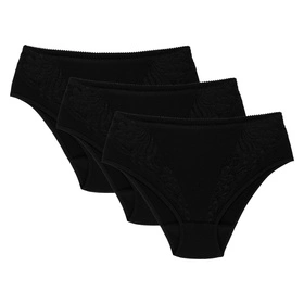 Wol-Bar Eco-Ga 3-pak Majtki figi, czarny