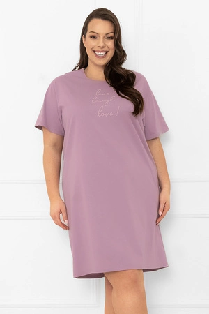 Italian Fashion Ksara kr.r. Nocna koszula, wrzos