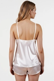 Vivisence 2053 Nocna komplet top + szorty, ecru