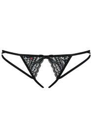 Obsessive Picantina crotchless thong Majtki stringi otwarte, czarny