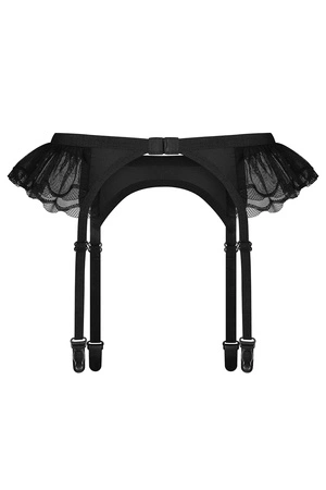 Obsessive Stelisa garter belt Pas do pończoch niski, czarny