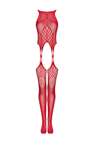 Obsessive N122 bodystocking Body sexy, czerwony