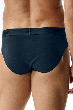 Atlantic 3MP-0944 3-pack Majtki slipy, brąz/indygo/khaki