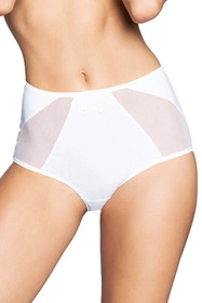 Italian Fashion Rachel maxi Majtki wysokie figi, biały