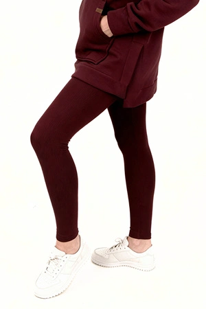 Vivisence 9106 Legginsy klasyczne, bordowy