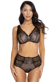 Bella Misteria 26-58 Koronkowy Czar Biustonosz półusztywniany, czarny