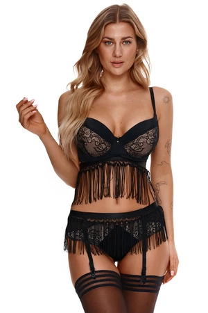 Lupo 2314 Majtki figi, czarno-beżowy