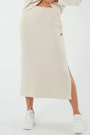 Italian Fashion Stella maxi Spódnica dresowa, beż
