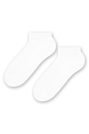 Steven 042 100% bawełny Skarpety stopki, biały 005