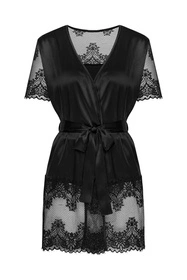 Obsessive Maderris peignoir Nocna peniuar, czarny