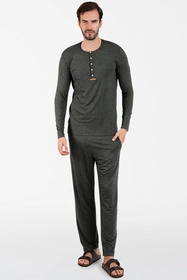 Italian Fashion Amigo dł.r. dł.sp. Nocna piżama, c.melanż