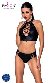 Passion Nancy bikini Nocna komplet biustonosz + stringi, black