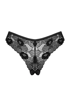 Obsessive Serena Love panties Majtki figi, czarny