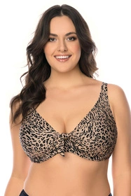 Vivisence 3203 Kostium kąpielowy biustonosz miękki, beżowo-czarny