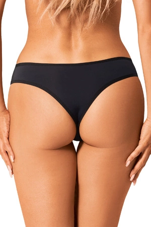 Obsessive Bella Rou panties Majtki figi, czarny