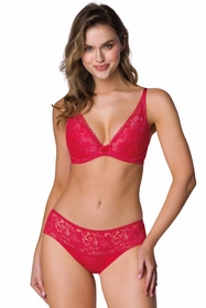 Mat 0115/11/1 Hannah Biustonosz push-up, czerwony