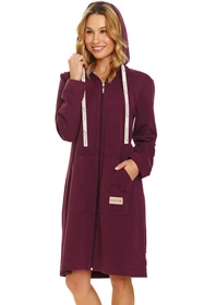 Doctor Nap SMZ.7107 Nocna szlafrok, burgundy