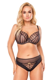 Vivisence 1053W Majtki wysokie figi, czarny