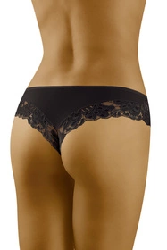 Wol-Bar Karioka Majtki szorto-stringi, czarny