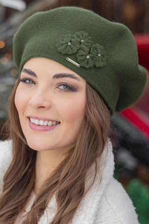 Vivisence 7006 Nakrycie głowy beret, zielony