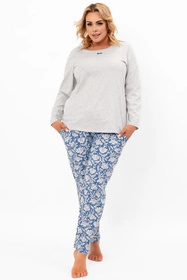 Italian Fashion Boma dł.r. dł.sp. Nocna piżama, j.melanż/druk