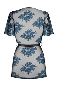 Obsessive Yassmyne peignoir Nocna peniuar, granatowy