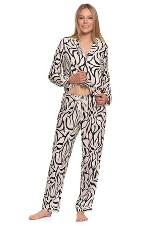 Moraj PDD5800-007 Nocna piżama, patt 1-ecru