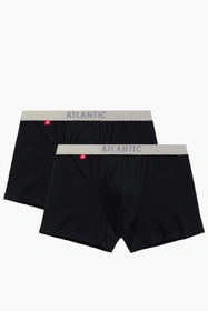 Atlantic 2BMH-012 2-pack Majtki bokserki, czarny
