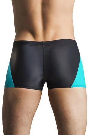 gWINNER Bruno Kostium kąpielowy kąpielówki, szary/turkus