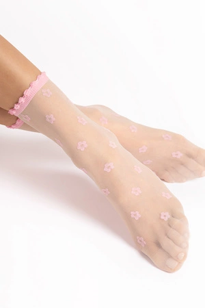 Fiore April 15 DEN G1165 Wyrób pończoszniczy skarpetki, rose