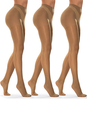 Vivisence 8101 3-pack Classic 40 DEN Wyr�b po�czoszniczy rajstopy, beige