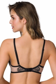 Mat 3804/11/1 Frances Biustonosz push-up, beż-czarny