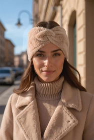 Vivisence 70108 Nakrycie głowy opaska, beżowy