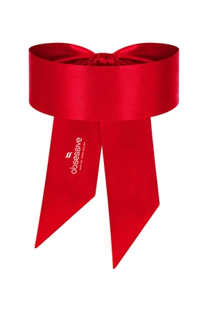 Obsessive Blindfold Akcesoria erotyczne opaska, czerwony