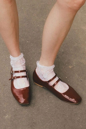 Fiore Ismena I1100 Wyrób pończoszniczy skarpetki, white