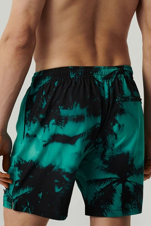 Atlantic KMB-227 Kostium kąpielowy bermudy, zielono-czarny