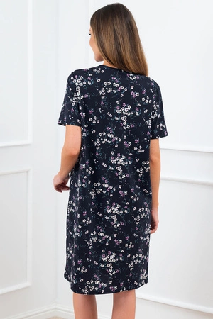 Italian Fashion Celestina kr.r. Nocna koszula, druk/granat