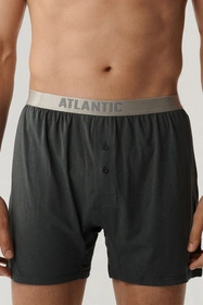 Atlantic 2BMB-005 2-pack Majtki bokserki, grafitowy