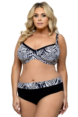 Lorin L3089/1 Kostium kąpielowy dwuczęściowy, czarno-biały