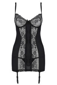 Avanua Aya chemise Nocna komplet koszulka + stringi, black