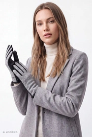 Vivisence 7221 Rękawiczki dzianinowe, grey-black